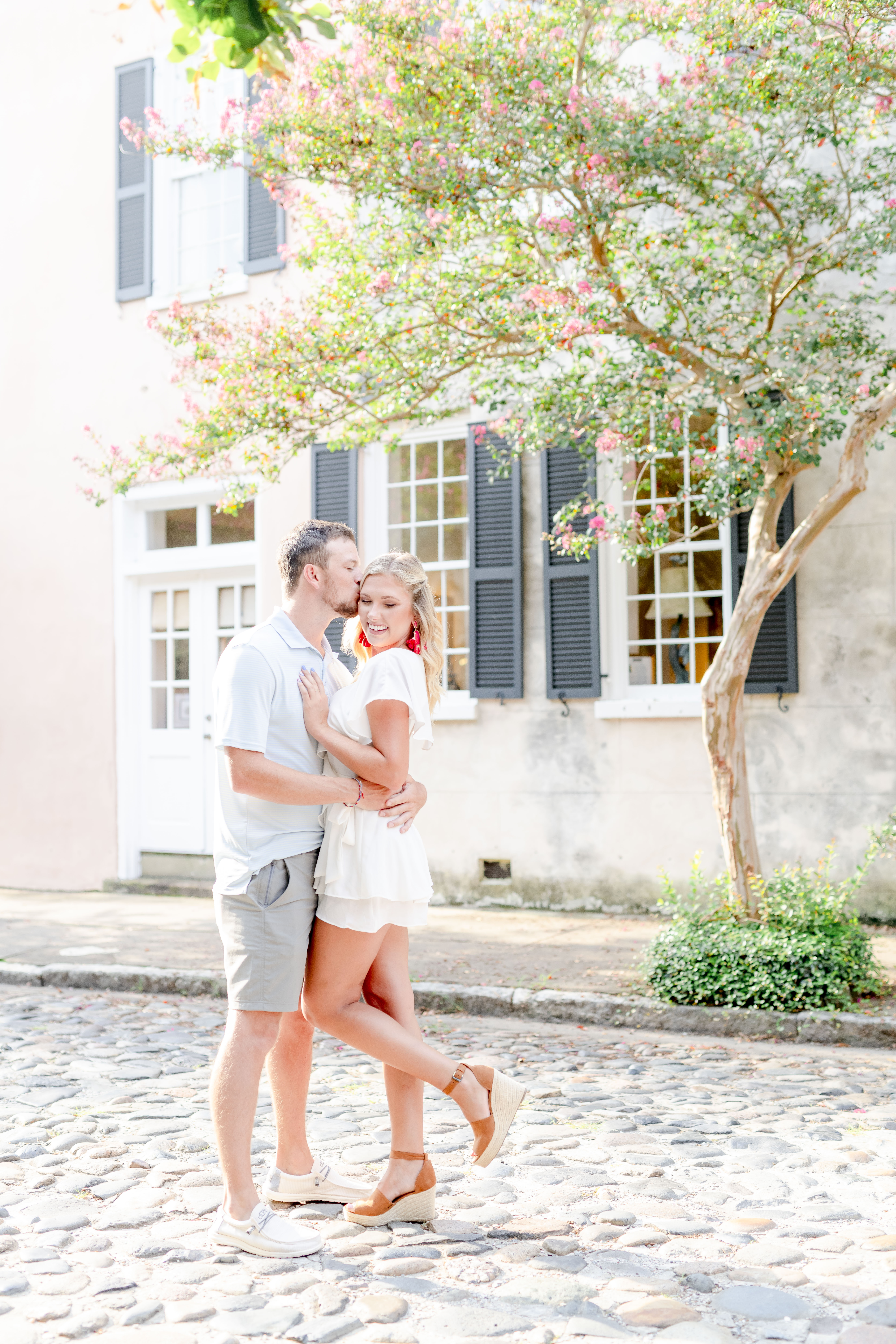 Engagement Photos in Charleston South Carolina on Charlmers Street