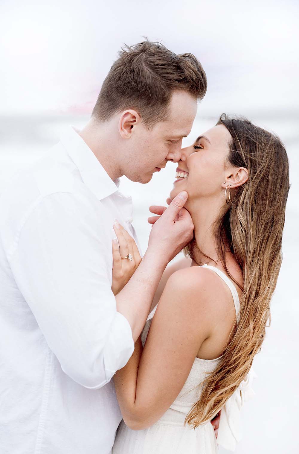 A sweet and playful Folly Beach Engagement Session in Charleston, South Carolina