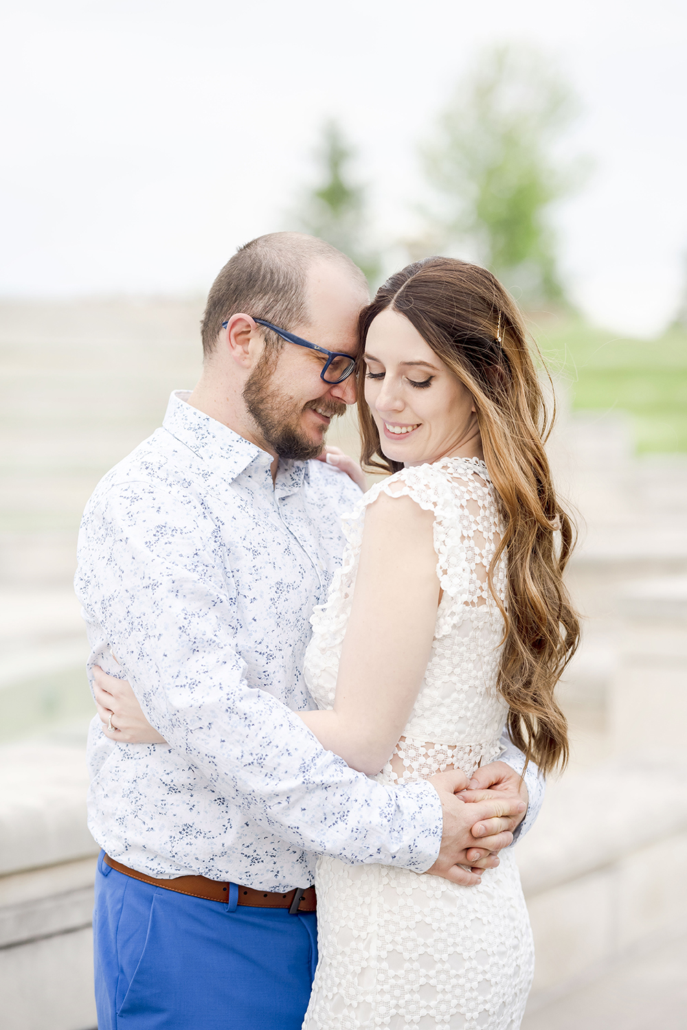 A romantic summer Coxhall Gardens Engagement Session